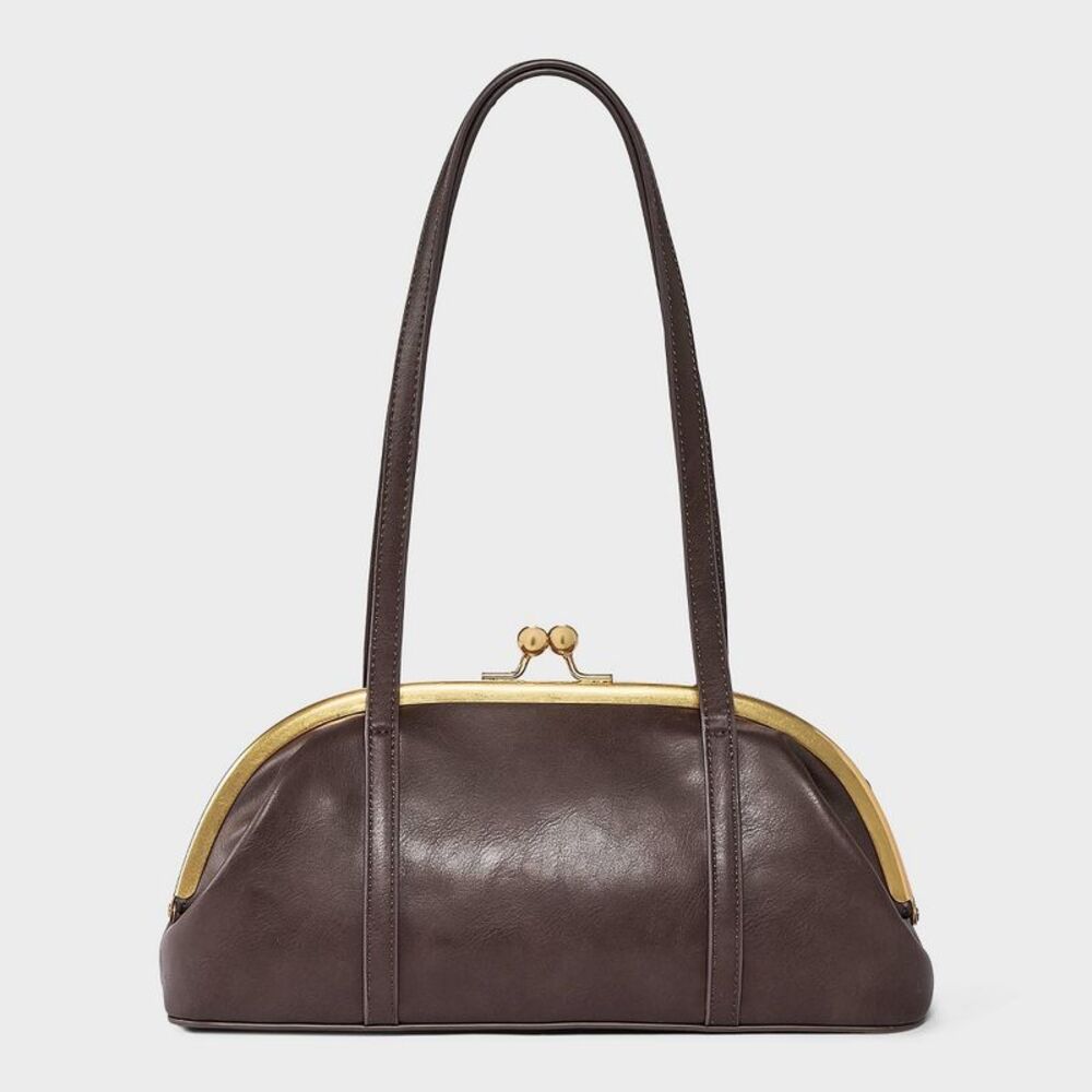 Kiss Lock Satchel - A New Day Brown